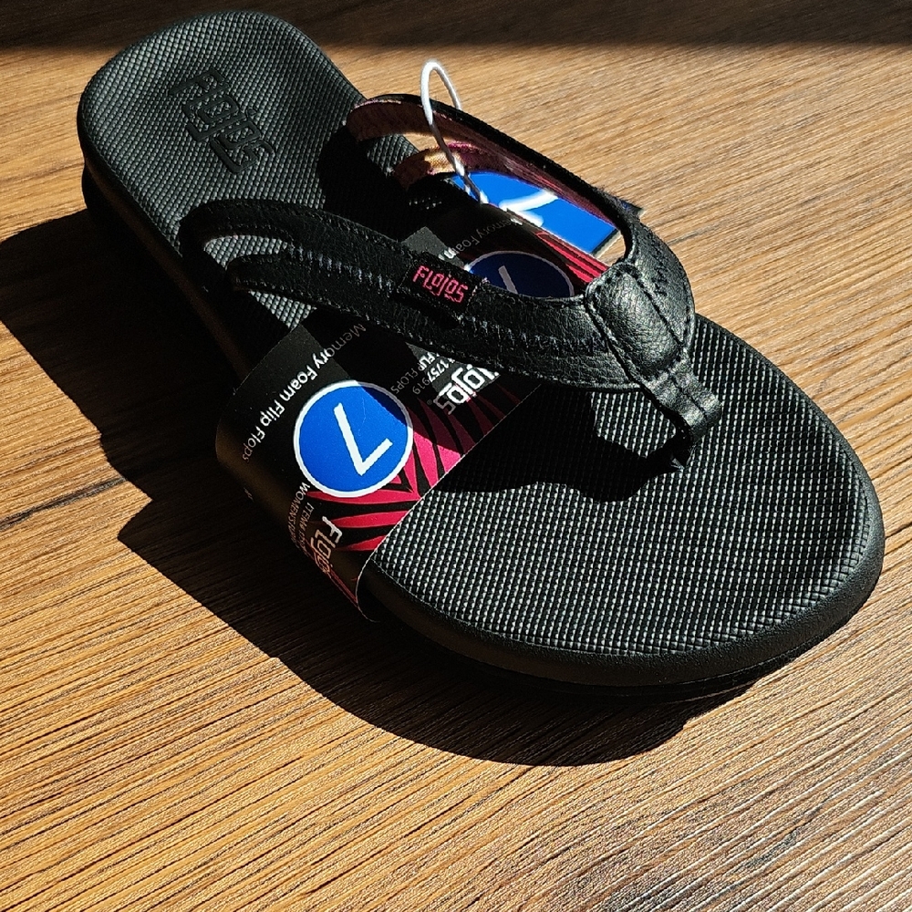 Flojos Black Flip Flops